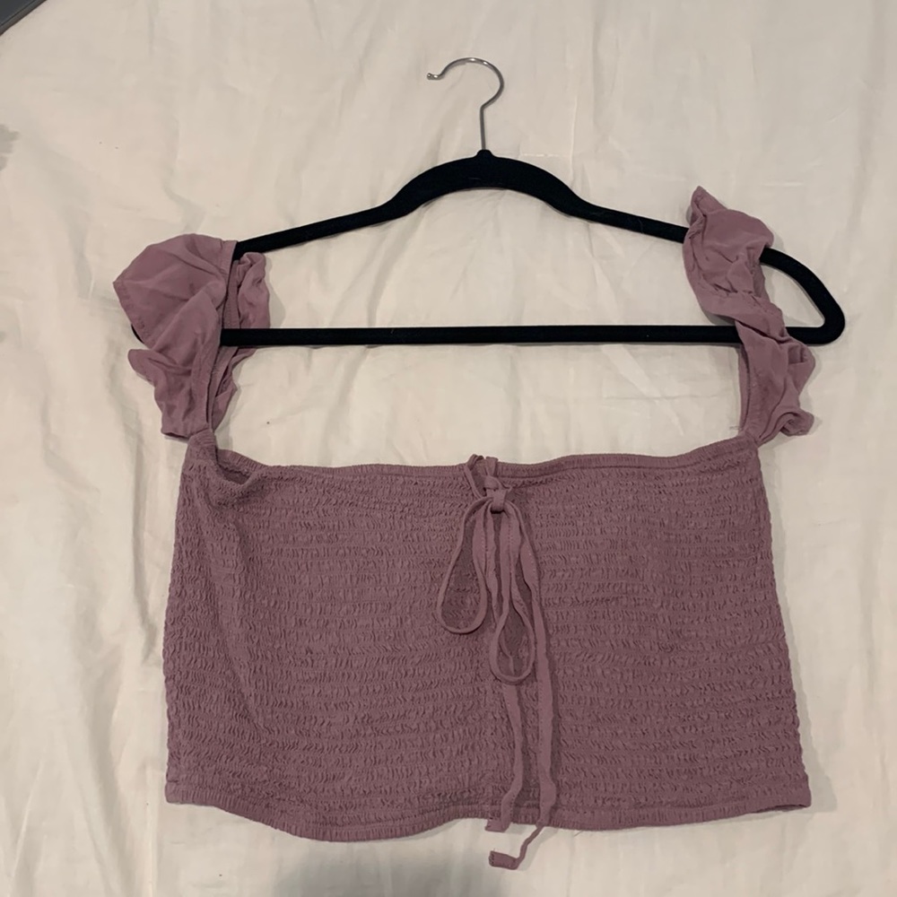 Cropped Bandeau Purple Boutique Top